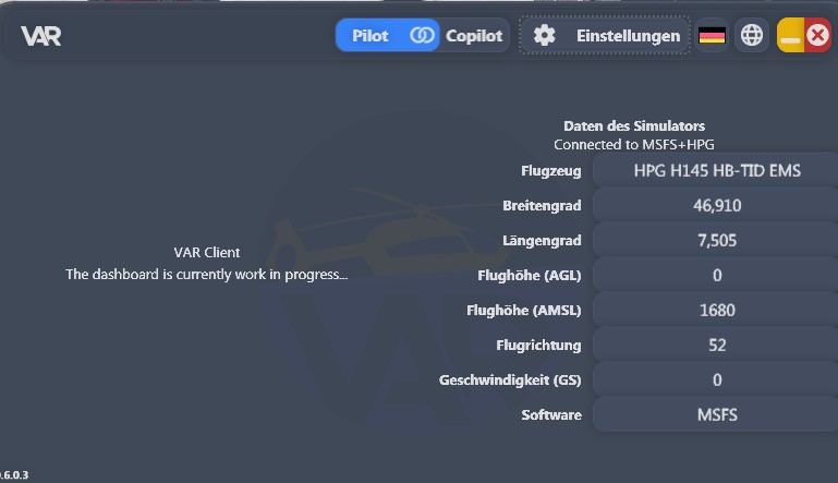 Anzeige Verbindung HPG